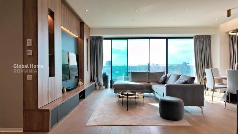 Floreasca, One Mircea Eliade, 4 rooms, terrace open view, lemon design