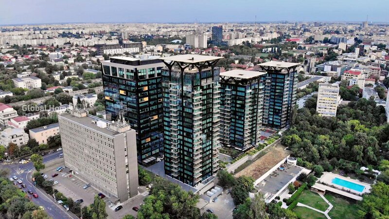 Floreasca, One Mircea Eliade, 4 rooms, terrace open view, lemon design