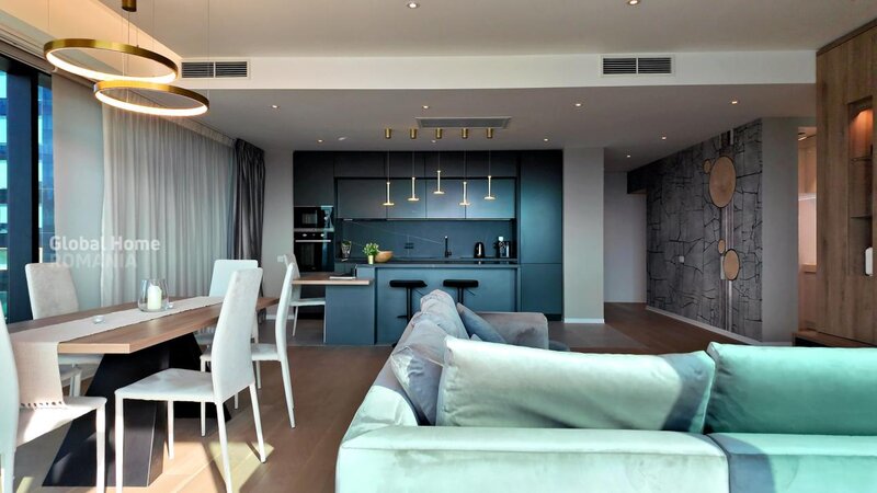 Floreasca, One Mircea Eliade, 4 rooms, terrace open view, lemon design